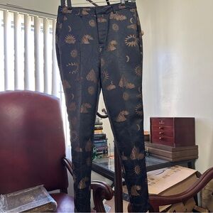 Scotch & Soda Cocktail Hour Mens S Celestial Sun Moon Print Pants Trousers 29X27